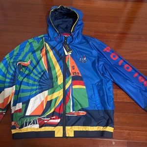 NWT Polo Ralph Lauren 1992 Newport Sailing Yacht Stadium Windbreaker Jacket XL